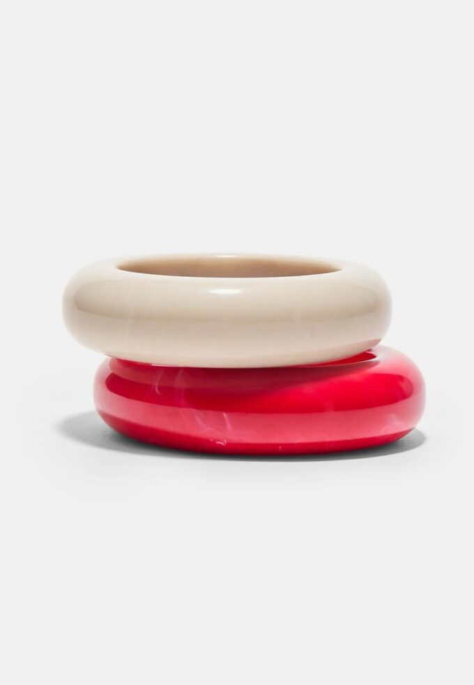 2er-Set Acetat-Armbänder