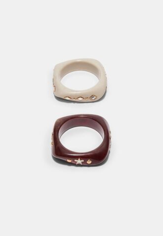 2er-Set Armbänder mit Sternen und Brillanten