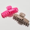2er-Set Soft Touch Maxi-Haarspangen