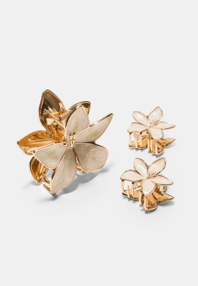 3er-Set Blumen-Clips