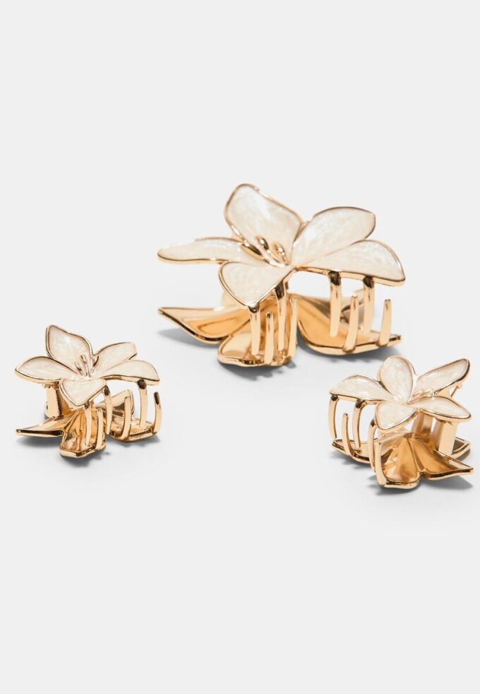 3er-Set Blumen-Clips