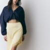 Asymmetrischer Satinrock Asymmetrischer Satinrock