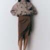 Asymmetrischer Satinrock Asymmetrischer Satinrock
