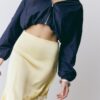 Asymmetrischer Satinrock Asymmetrischer Satinrock