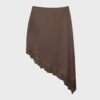 Asymmetrischer Satinrock Asymmetrischer Satinrock