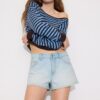 Asymmetrischer Strickpullover