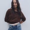 Asymmetrischer Strickpullover