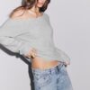 Asymmetrischer Strickpullover