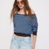 Asymmetrischer Strickpullover