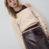 Asymmetrischer Strickpullover