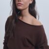Asymmetrischer Strickpullover
