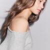 Asymmetrischer Strickpullover