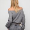 Asymmetrischer Strickpullover