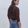 Asymmetrischer Strickpullover