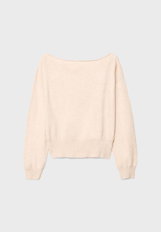 Asymmetrischer Strickpullover