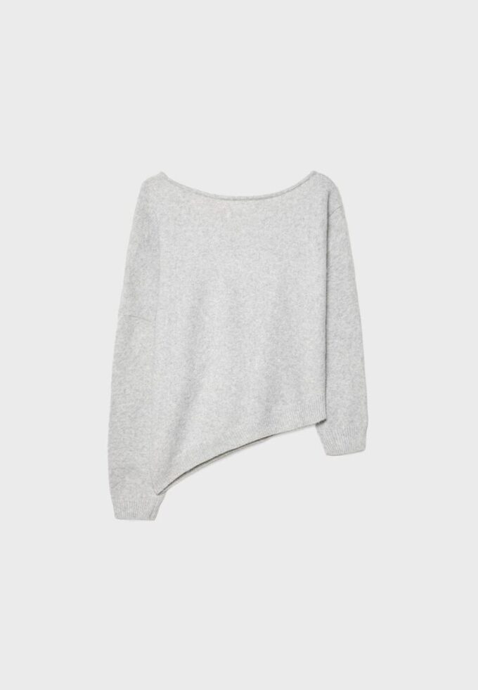 Asymmetrischer Strickpullover