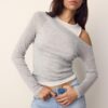 Asymmetrisches Doppel-T-Shirt Asymmetrisches Doppel-T-Shirt