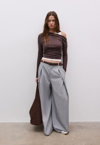 Asymmetrisches Doppel-T-Shirt