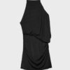 Asymmetrisches, drapiertes kurzes Short-Kleid Asymmetrisches, drapiertes kurzes Short-Kleid