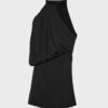 Asymmetrisches, drapiertes kurzes Short-Kleid Asymmetrisches, drapiertes kurzes Short-Kleid