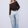 Asymmetrisches T-Shirt aus Modal Asymmetrisches T-Shirt aus Modal