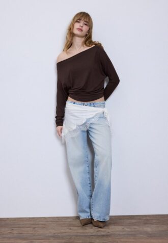 Asymmetrisches T-Shirt aus Modal