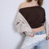 Asymmetrisches T-Shirt aus Modal Asymmetrisches T-Shirt aus Modal