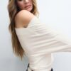 Asymmetrisches T-Shirt aus Modal Asymmetrisches T-Shirt aus Modal