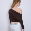 Asymmetrisches T-Shirt aus Modal Asymmetrisches T-Shirt aus Modal
