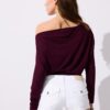 Asymmetrisches T-Shirt aus Modal Asymmetrisches T-Shirt aus Modal