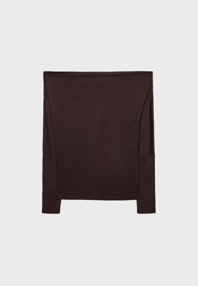 Asymmetrisches T-Shirt aus Modal Asymmetrisches T-Shirt aus Modal