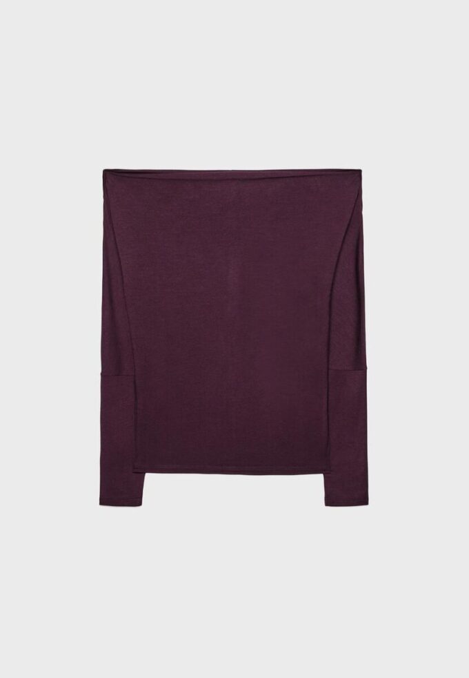 Asymmetrisches T-Shirt aus Modal Asymmetrisches T-Shirt aus Modal