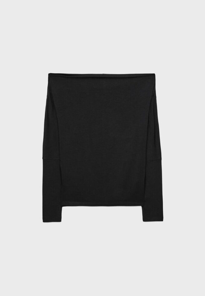 Asymmetrisches T-Shirt aus Modal Asymmetrisches T-Shirt aus Modal