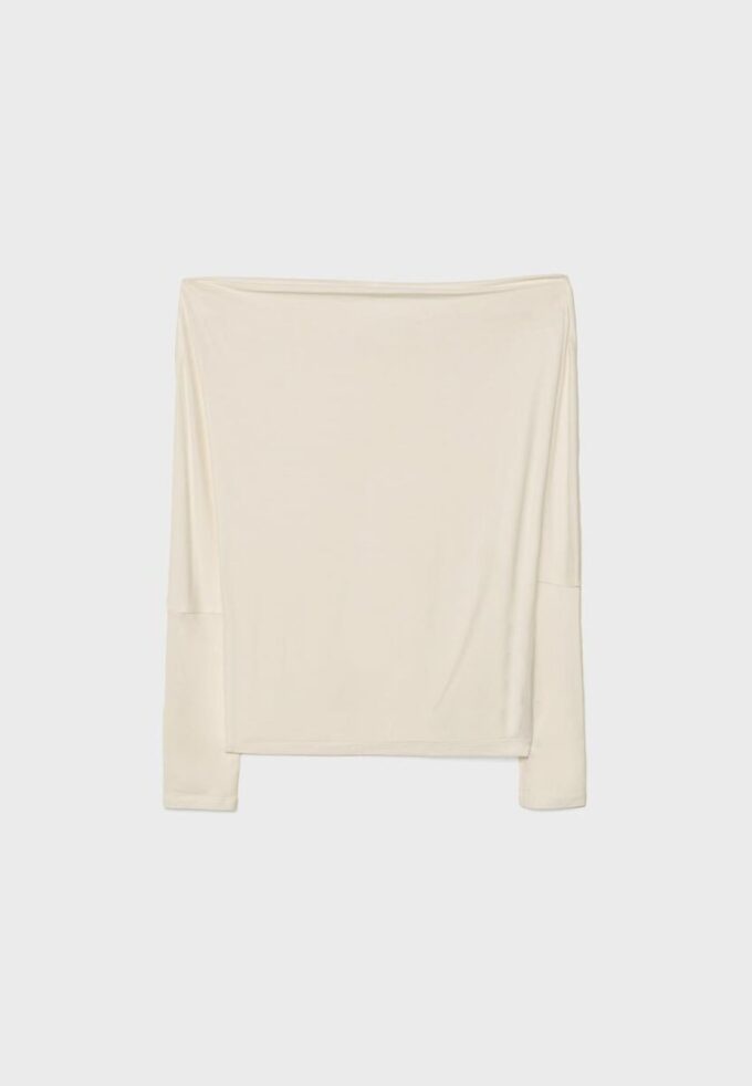 Asymmetrisches T-Shirt aus Modal Asymmetrisches T-Shirt aus Modal