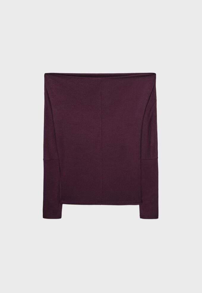 Asymmetrisches T-Shirt aus Modal Asymmetrisches T-Shirt aus Modal