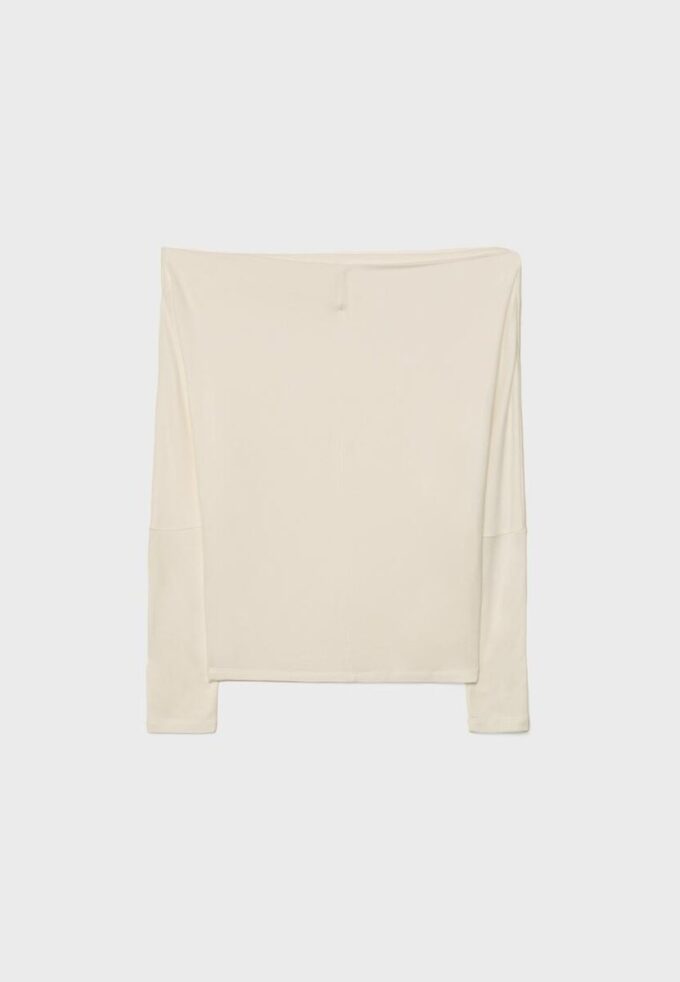 Asymmetrisches T-Shirt aus Modal Asymmetrisches T-Shirt aus Modal
