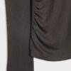 Asymmetrisches T-Shirt mit gerafftem Detail