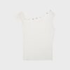 Asymmetrisches T-Shirt mit Knöpfen