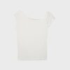 Asymmetrisches T-Shirt mit Knöpfen