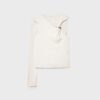Asymmetrisches T-Shirt mit Metallschnalle
