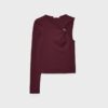 Asymmetrisches T-Shirt mit Metallschnalle