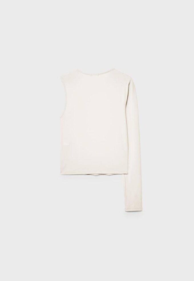 Asymmetrisches T-Shirt mit Metallschnalle