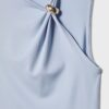 Asymmetrisches T-Shirt mit Metallschnalle