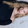 Asymmetrisches T-Shirt mit Nieten