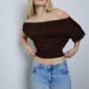 Asymmetrisches T-Shirt mit Nieten