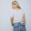 Asymmetrisches T-Shirt mit Nieten