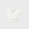 Asymmetrisches T-Shirt mit Nieten