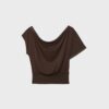 Asymmetrisches T-Shirt mit Nieten