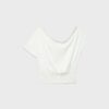 Asymmetrisches T-Shirt mit Nieten