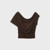 Asymmetrisches T-Shirt mit Nieten